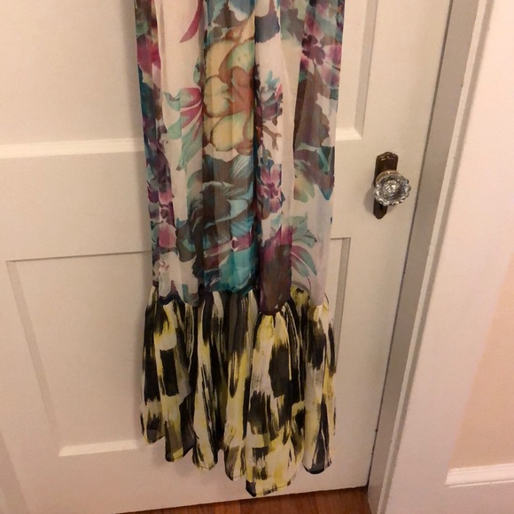 Long Floral Halter Dress - Picture 3 of 5